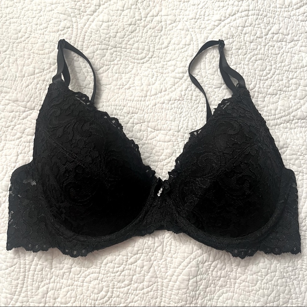 Smart and Sexy black lace bra‎ size 36D
